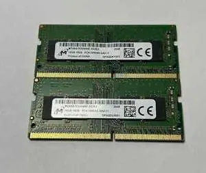 Lot of 2 Micron 16GB PC4-3200A DDR4 SODIMM Laptop RAM MTA8ATF2G64HZ-3G2E2