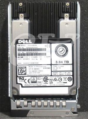 (NOT FOR HOME PC!) 0M09K5 Dell GEN14 3.84TB MLC 12Gbps 2.5" SAS Solid State Drive (SSD) M09K5