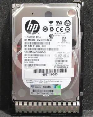 655710-B21 656108-001 HP 1TB 7200RPM 6Gbps MDL 2.5" SATA Hard Drive