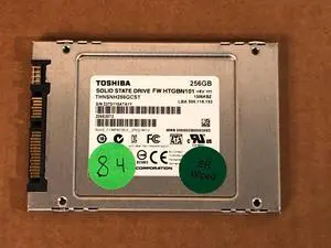 256GB Toshiba 2.5 SFF SATA 6G 6Gb/s MLC Solid State Drive SSD 84%