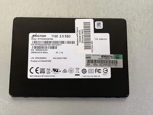 HPE Micron 1100 256GB Solid State Drive 2.5 SATA 6G SFF SSD SATA3 SSD 100%