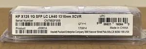 Genuine HP HPE X125 JD061A SFP LC LH40 1310nm XCVR 1250Mbps 40Km 1GE SMF 40KM LR