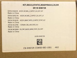 Dell 2U Static Rails 2 or 4-Post Type B4 R540xd R540 R720 R740 R830 R7525 + more