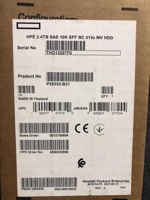 (NOT FOR HOME PC!) HPE 2.4TB SAS 10K SFF BC 512e Mission Critical Gen10 Plus & V2 See Description