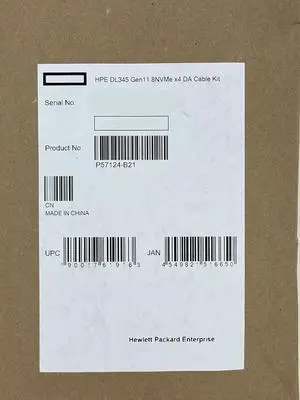 HPE DL345 Gen11 2U SFF U.2 U.3 8SFF NVMe SSD x4 DA Cable Kit P57124-B21 Box3