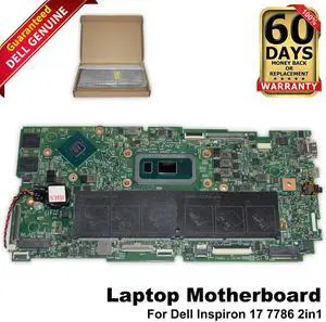 Dell Inspiron 17 7786 Motherboard i7-8565U Quad Core 1.8GHz W/ Nvidia GPU 9P7JP