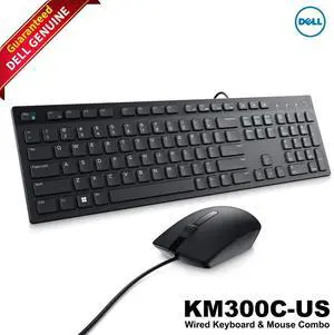 Dell Wired USB Keyboard G4D2W & MS116 Mouse Combo US Layout 104 Keys