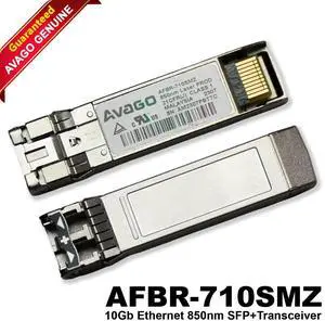 Lot of 10 Broadcom Avago 10GBASE-SR MMF 850nm 400m SFP+ Transceiver AFBR-710SMZ