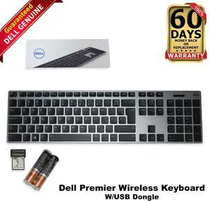 Dell WK717 Premier Wireless Bluetooth Keyboard with USB Receiver *FRENCH LAYOUT*