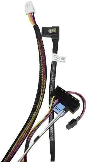 (NOT FOR HOME PC!) Lot of 100 Dell PowerEdge R240 60cm Mini-SAS SFF-8837 to 4x SATA Cable 2F8RD - OEM