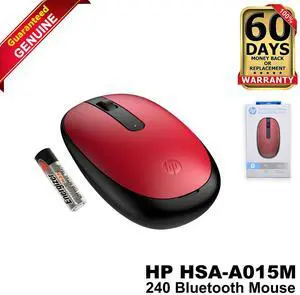 HP 240 Empire Red Bluetooth Wireless Mouse Sleek Portable & Reliable 43N05AA#ABA