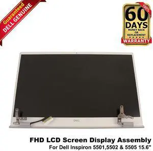 Dell Inspiron 5501 5502 5505 15.6" FHD LCD Display Assembly K37D1 - Silver