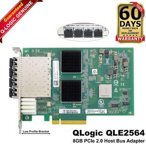 Dell QLogic QLE2564 Quad-Port 8Gb/s FC SFP+ PCIe 2.0 x8 Host Bus Adapter 45GPC