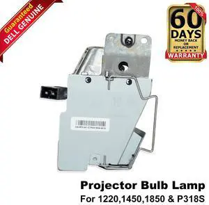 Genuine Dell 1220 1450 1850 P318S Projector Bulb Lamp PX341 YJY3H