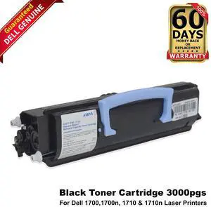 Dell Black Standard Toner Cartridge for 1700n, 1710n Laser Printer J3815