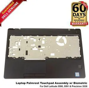 Dell Latitude 5590 5591 Palmrest Touchpad Assembly w/Fingerprint Reader GRG4M