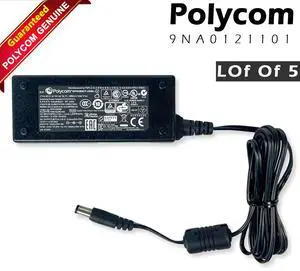 Lot X 5 Polycom SPA12A24B & 1465-42340-003 AC Power Adapter 24V 0.5A 9NA0121101