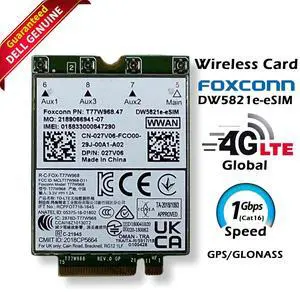 Dell Latitude 5420 5424 7424 Snapdragon X20 4G LTE Wireless Card DW5821e 27V06