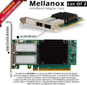 Lot X 2 IBM 98Y8995 Mellanox CB194A 2-Ports 56GB Connect-IB InfiniBand Adapter