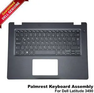 Dell Latitude 3490 Spanish Latin American Keyboard Palmrest 81-keys 599G2