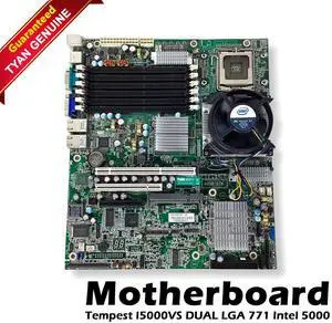 Tyan Tempest i5000VS Dual Xeon LGA771 Server Motherboard With One Fan