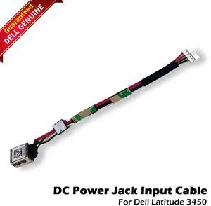 Lot x 5 Dell OEM Latitude 3450 DC Power Input Jack with Cable RP8D4 0RP8D4