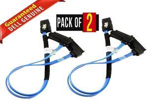 (NOT FOR HOME PC!) Lot x 2 Genuine Dell PowerEdge R2200 SAS HD PERC8 P3 Cable Blue 0PGKX4 PGKX4