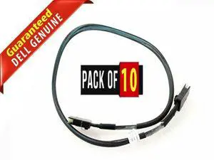 (NOT FOR HOME PC!) Lot of 10 OEM Dell 22in 56cm Mini SAS SFF-8087 to SFF-8087 Cable Assembly 69V0N