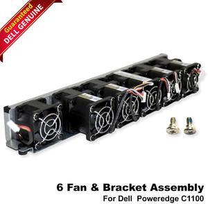 Lot of 10 Dell PowerEdge C1100 Server Cooling Fan & Bracket Assembly 80R44