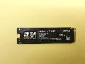 Crucial P3 Plus 4TB M.2 2280 PCIe Gen 4 x4 NVMe Internal SSD CT4000P3PSSD8