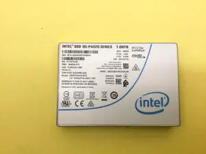 Intel D5-P4320 Series 7.68TB PCIe NVMe QLC U.2 2.5in SSD SSDPE2NV076T8