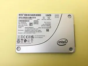 Intel D3-S4520 Series 3.84TB SATA 6Gb/s 2.5'' SSD SSDSC2KB038TZ Intel D3-S4520 Series 3.84TB SATA 6Gb/s 2.5'' SSD SSDSC2KB038TZ