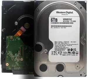 Western Digital 6TB 256MB SATA 6Gb/s 3.5" WD60EZAZ Internal Hard Drive