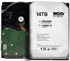 MDD 14TB 7200RPM SATA 6.0Gb/s 256MB Cache 7200RPM 3.5" Desktop Hard Drive