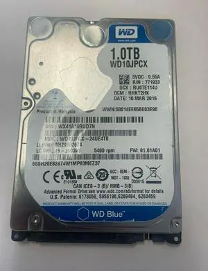 1TB WD WD10JPCX HARD DISK DRIVE WD10JPCX-24UE4T0