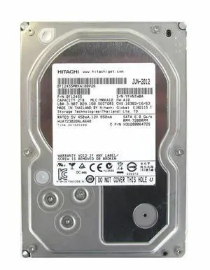 Hitachi Ultrastar HUA723020ALA640 2TB 64MB 7200RPM SATA 6.0Gb/s 3.5" Hard Drive
