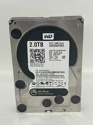 WESTERN DIGITAL WD2002FAEX-007BA0 2TB 3.5 SATA HARD DRIVE HDD black WD 7200RPM