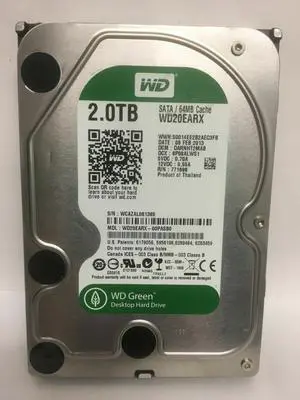 Western Digital Caviar 2TB Internal 3.5" (WD20EARX) SATA HDD WD Green DVR VIDEO