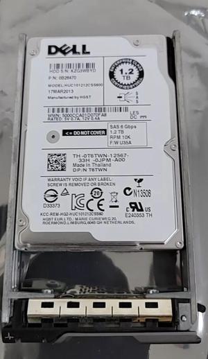 (NOT FOR HOME PC!) Dell 1.2TB 6G 10K 2.5" SAS 0T6TWN T6TWN HUC101212CSS600 HDD HARD DRIVE W/Tray
