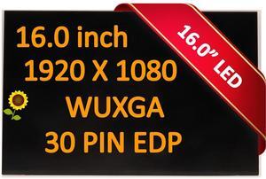NV160WUM-N41 V8.0 16" FHD+ 30 PIN LCD LED Screen for Jumper EZBOOK S5 MAX Panel