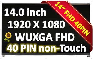 Dell DP/N 0RDT53 RDT53 14" FHD Laptop LCD LED Screen - 40 pin Non-Touch version