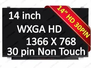 LCD Screen for Dell Latitude 5480 5488 HD 1366x768 WXGA Display 14.0"