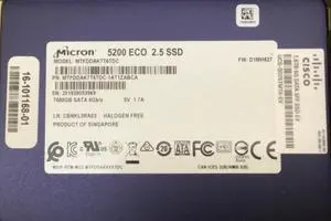 Micron 5200 ECO 7.68TB SATA 6Gb/s 2.5'' 7680GB Enterprise SSD MTFDDAK7T6TDC