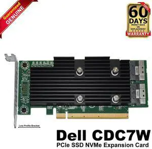 Dell PowerEdge R640 R740 R940 T640 2-Ports PCIe SSD NVMe LP Expansion Card CDC7W