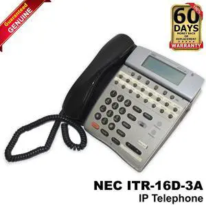 NEC ITR 16D-1 Black IP Display Phone 16-Line Speakerphone w/ LCD & Headset Jack