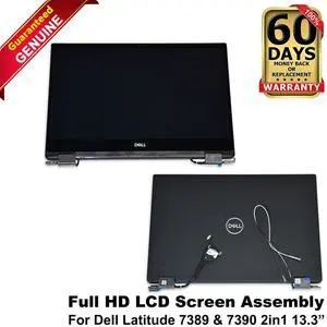 Dell Latitude 7389 7390 2-in-1 13.3" FHD Touchscreen LCD Display Assembly K1PK5