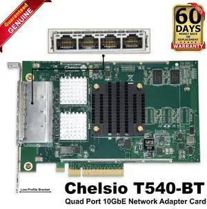 Dell Chelsio T540-BT Quad-Port 10GbE RJ45 PCIe Low Profile Network Adapter 2RGPF