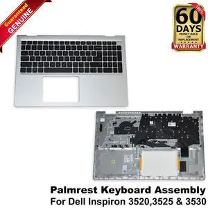 Dell Inspiron 3520 3525 3530 Laptop Palmrest Keyboard Assembly 59W0V MM6M3 0GTPK
