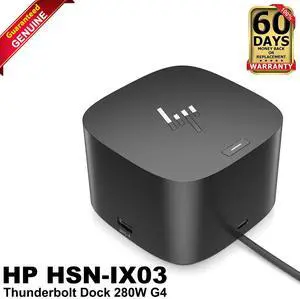 HP ZBook EliteBook Thunderbolt Dock 280W G4 USB-C G4 Docking Station HSN-IX03
