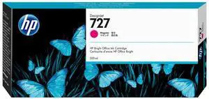 HP 727 300-ml Magenta DesignJet Ink Cartridge, F9J77A